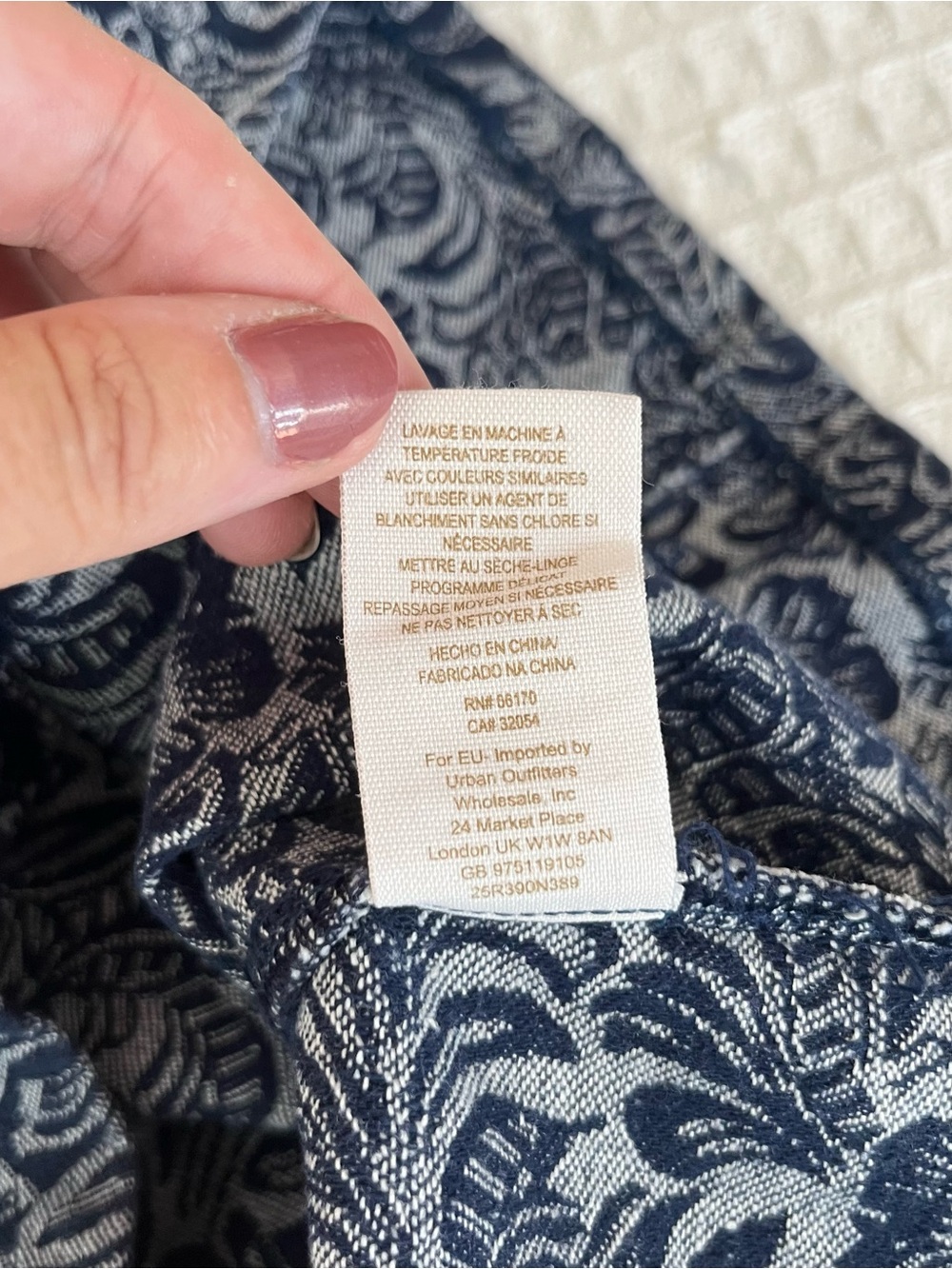 Intimately Free People Navy and White Floral Mini Dress medium - Picture 5 of 8